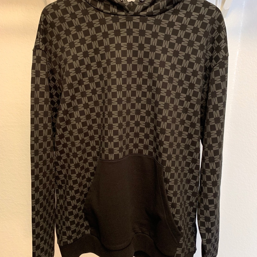 Moncler monogram print hoodie XL
